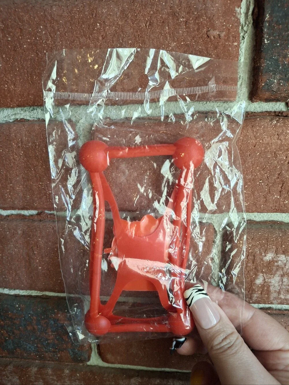 Hello Kitty Red and White Silicone Phone Grip Frame
